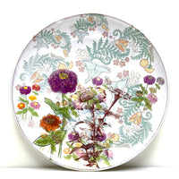 Zinnia salad plate