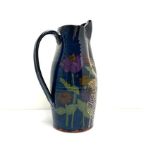Zinnia pitcher in black
