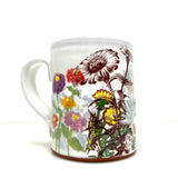 Bird and flowers mug