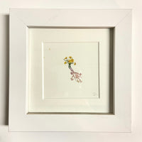 FRAMED Miniature Painting featured in Tiny Gratitudes Book by Brooke Rothshank