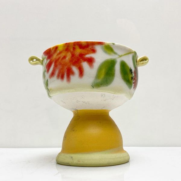 Steph Galli and Justin footed bowl collaboration