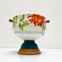 Steph Galli and Justin footed bowl collaboration