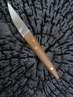 Handmade knife with lignum vitae handle