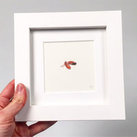 FRAMED Miniature Painting featured in Tiny Gratitudes Book by Brooke Rothshank