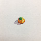 Miniature Painting of a pumpkin by Brooke Rothshank