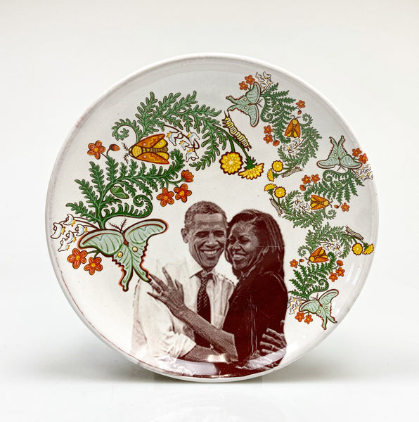 The Obamas plate